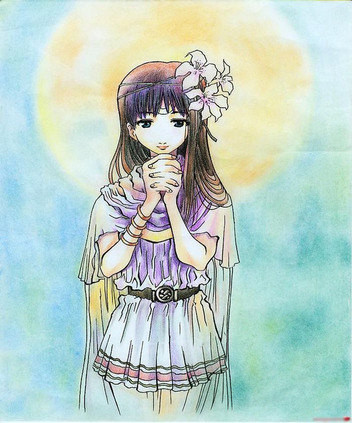 祈禱的少女