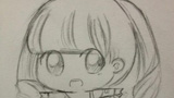溜冰的小女孩