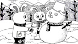 小兔子和小雪人
