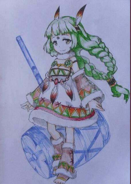 酷酷的小女孩