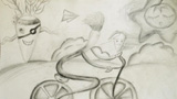 蘿卜在騎車