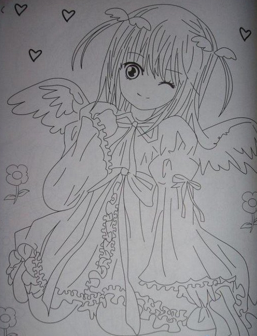 美麗的天使<a href=http://www.inspiredelm.com/ertonghua/ target=_blank class=infotextkey>兒童畫</a>-美麗的天使