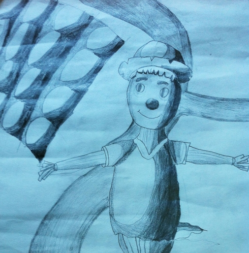 稻草人<a href=http://www.inspiredelm.com/ertonghua/ target=_blank class=infotextkey>兒童畫</a>-稻草人
