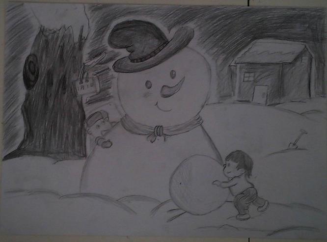 <a href=http://www.inspiredelm.com/ertonghua/ target=_blank class=infotextkey>兒童畫(huà)</a>堆雪人-堆雪人