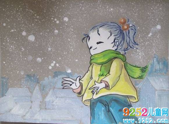 <a href=http://www.inspiredelm.com/ertonghua/ target=_blank class=infotextkey>兒童畫</a>作品欣賞-冬天的小女孩