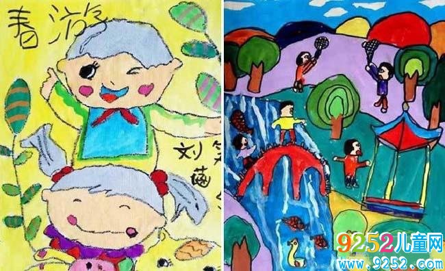 春天<a href=http://www.inspiredelm.com/ertonghua/ target=_blank class=infotextkey>兒童畫</a>圖片大全(二幅)