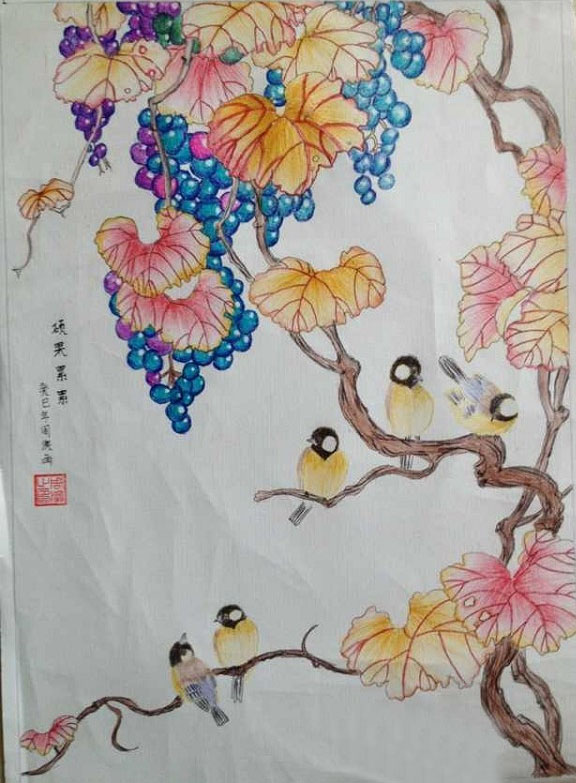 葡萄成熟了