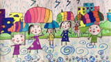 雨中的“花朵”