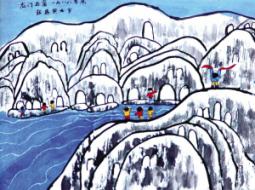 雪白的世界  關(guān)于雪方面的兒童畫