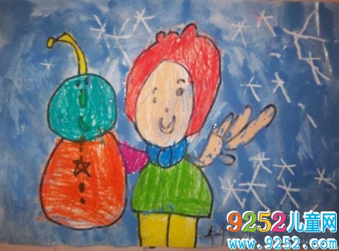 <a href=http://www.inspiredelm.com/ertonghua/ target=_blank class=infotextkey>兒童畫(huà)</a>我眼中的冬天-不一樣的小雪人