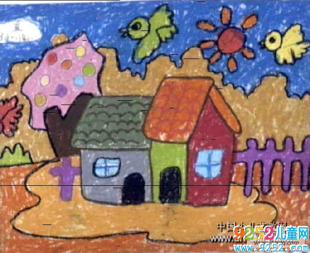 <a href=http://www.inspiredelm.com/ertonghua/ target=_blank class=infotextkey>兒童畫</a>秋天的圖畫-小鳥東南飛