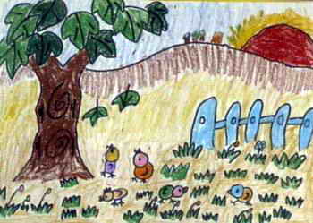 <a href=http://www.inspiredelm.com/ertonghua/ target=_blank class=infotextkey>兒童畫</a>秋天的景色-葉落下