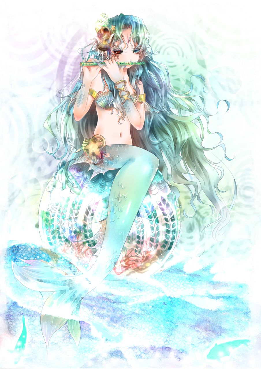 美人魚<a href=http://www.inspiredelm.com/ertonghua/ target=_blank class=infotextkey>兒童畫</a>-人魚公主