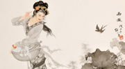最美的人兒童畫-古代美女西施