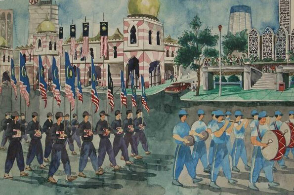 軍人大游行