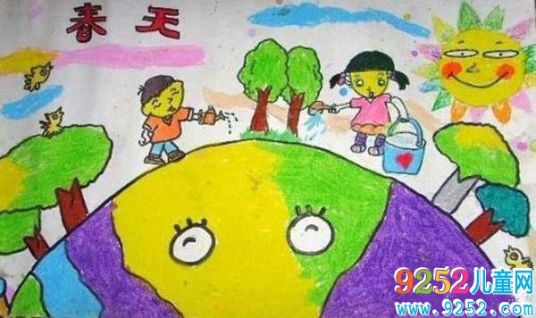 有關(guān)春天的<a href=http://www.inspiredelm.com/ertonghua/ target=_blank class=infotextkey>兒童畫</a>圖片