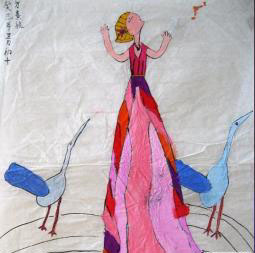 引吭高歌兒童畫(huà)