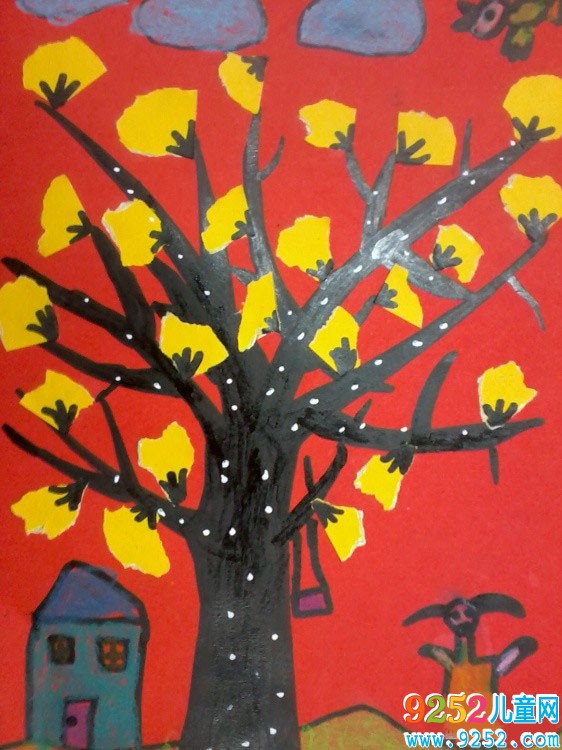秋天的景色<a href=http://www.inspiredelm.com/ertonghua/ target=_blank class=infotextkey>兒童畫</a>-留住秋天