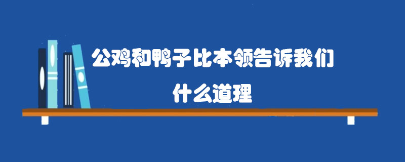 公雞和鴨子比本領(lǐng)告訴我們什么道理