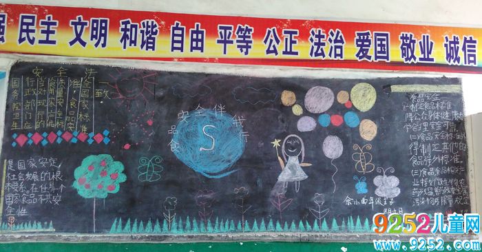 簡(jiǎn)單的食品安全<a href=http://www.inspiredelm.com/heiban/ target=_blank class=infotextkey>黑板報(bào)</a>圖片，食品安全伴我行
