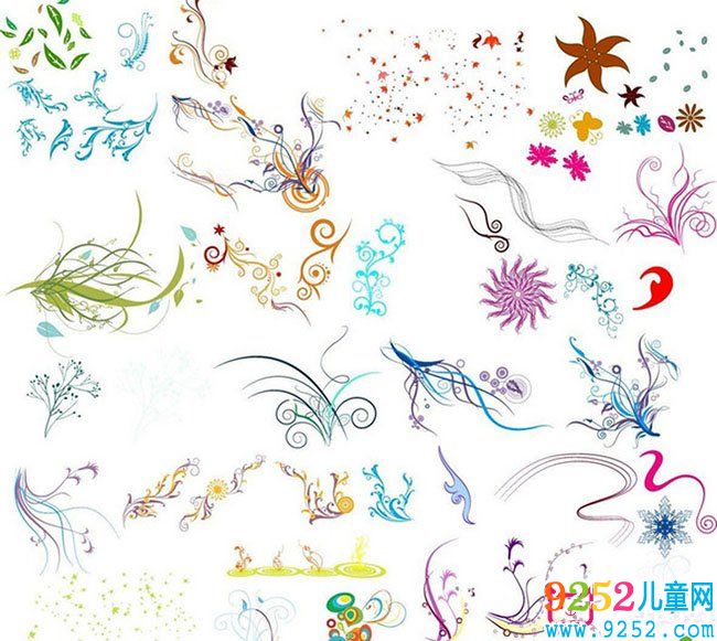 藝術(shù)文藝<a href=http://www.inspiredelm.com/shouchaobao/ target=_blank class=infotextkey>手抄報</a>花邊素材，彩色精致花邊素材