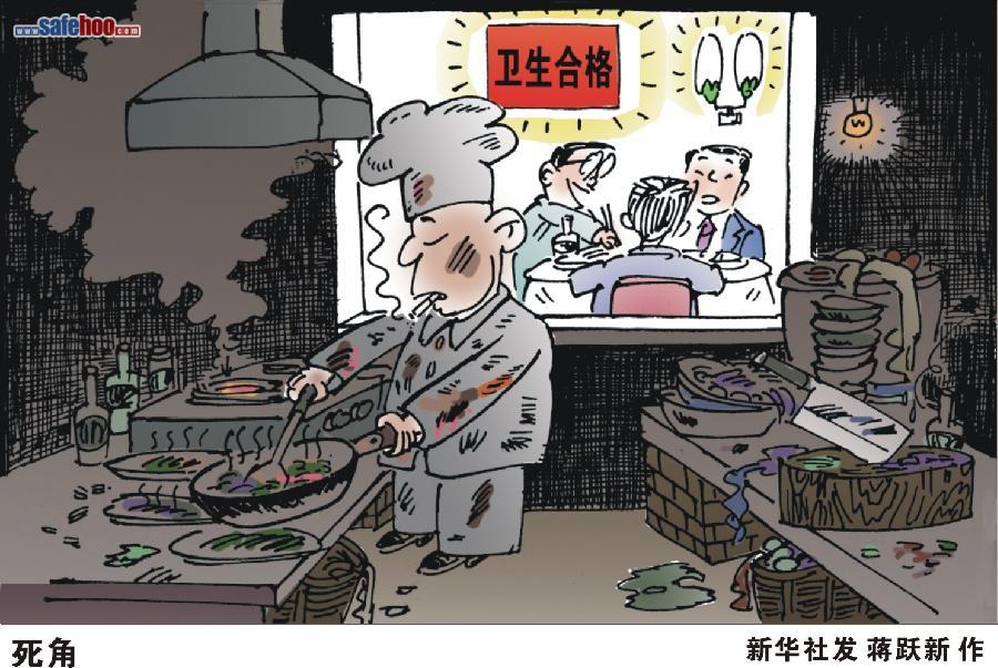 關(guān)于食品安全漫畫(huà)，死角