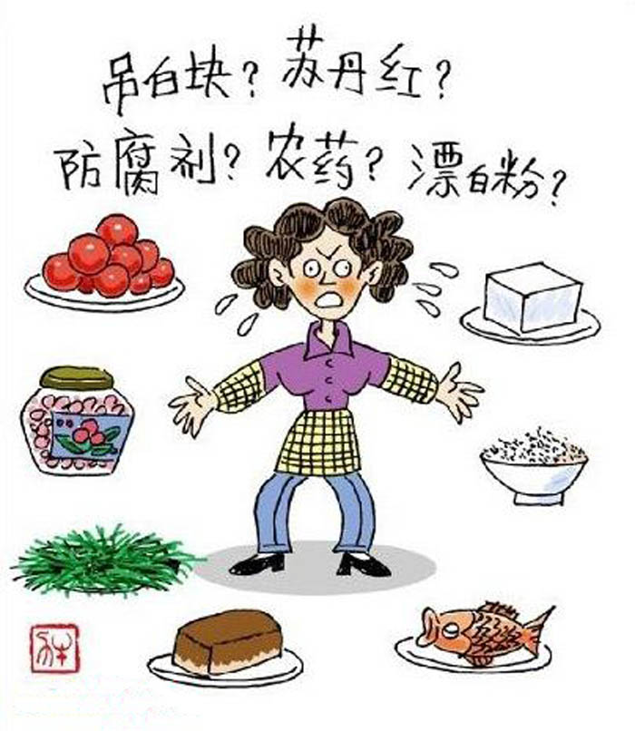 食品安全手抄報(bào)漫畫(huà)，食面埋伏