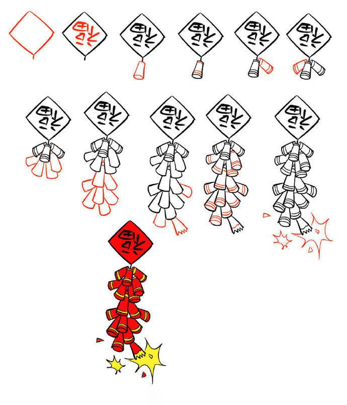 春節(jié)<a href=http://www.inspiredelm.com/shouchaobao/ target=_blank class=infotextkey>手抄報(bào)</a>必用插圖來襲，超級(jí)簡(jiǎn)單漂亮