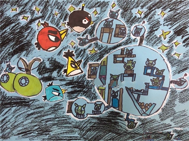 手繪憤怒的小鳥素材圖片（一）