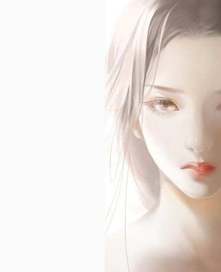 手繪小說現(xiàn)代美人插畫圖片