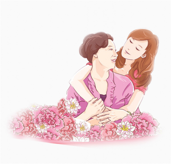 感恩母親節(jié)手抄報(bào)插圖