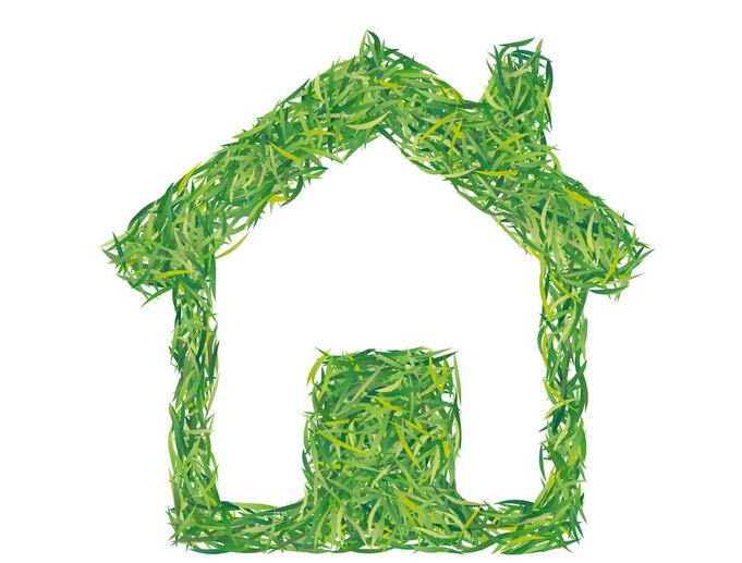 綠色北京小屋手抄報插圖