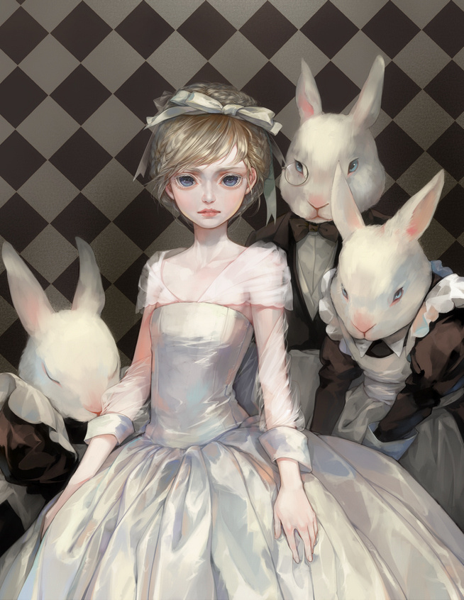 二次元治愈系人物插畫圖片