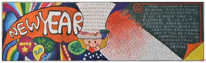 2019年春節(jié)黑板報(bào)，新年新計(jì)劃