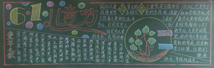 六一兒童節(jié)黑板報圖片，6.1兒童節(jié)