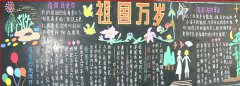 歡度國慶節(jié)黑板報