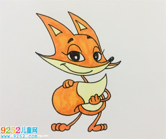 狐貍<a href=http://www.inspiredelm.com/jianbihua/ target=_blank class=infotextkey>簡(jiǎn)筆畫(huà)</a>步驟