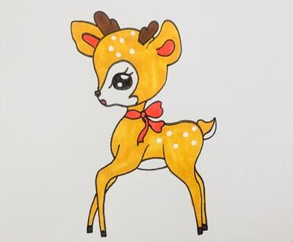 一步一步教我畫梅花鹿