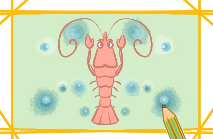 漂亮的海蝦<a href=http://www.inspiredelm.com/jianbihua/ target=_blank class=infotextkey>簡筆畫</a>圖片怎么畫