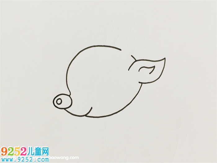 小梅花鹿怎么畫