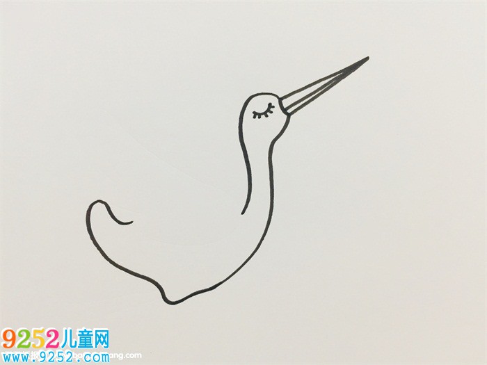 仙鶴畫法步驟
