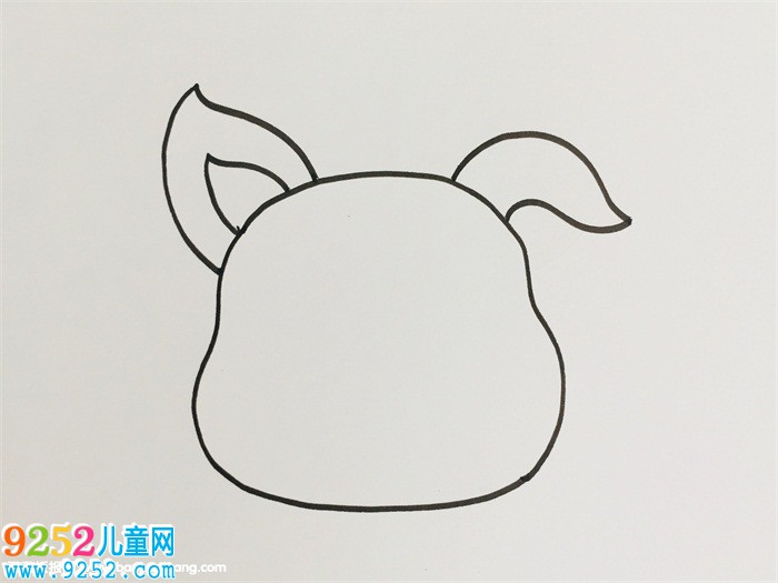 豬耳朵怎么畫