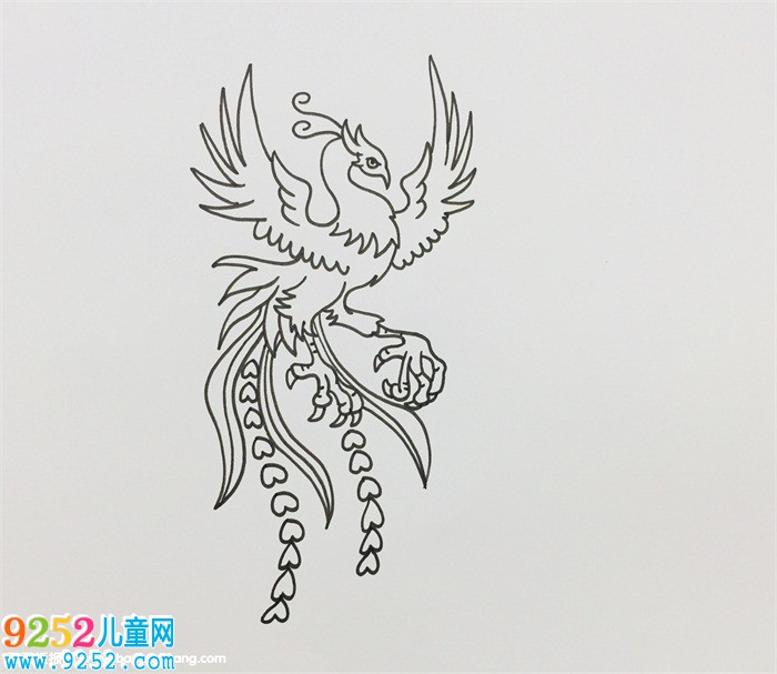 火鳳凰怎么畫