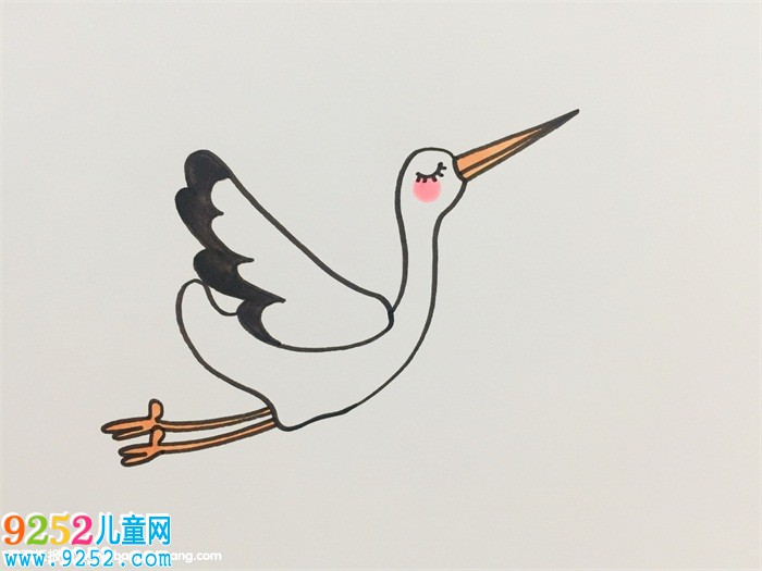 仙鶴畫法步驟