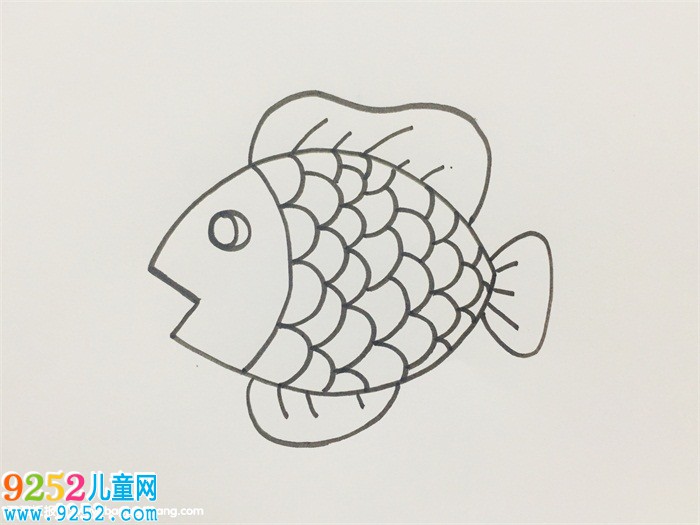 魚鱗怎么畫