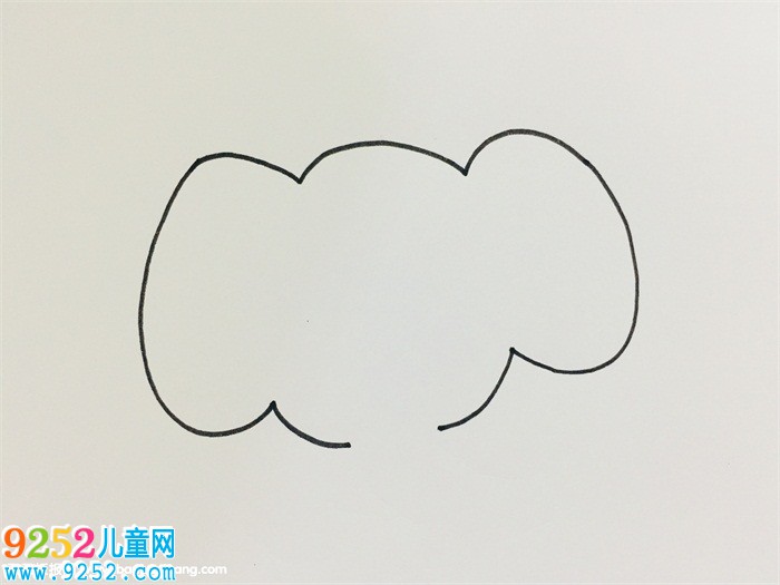 大象<a href=http://www.inspiredelm.com/jianbihua/ target=_blank class=infotextkey>簡(jiǎn)筆畫</a>畫法步驟