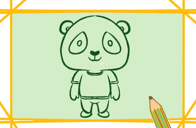 卡通的大熊貓<a href=http://www.inspiredelm.com/jianbihua/ target=_blank class=infotextkey>簡筆畫</a>圖片怎么畫