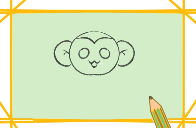 可愛的猴子<a href=http://www.inspiredelm.com/jianbihua/ target=_blank class=infotextkey>簡(jiǎn)筆畫</a>圖片怎么畫