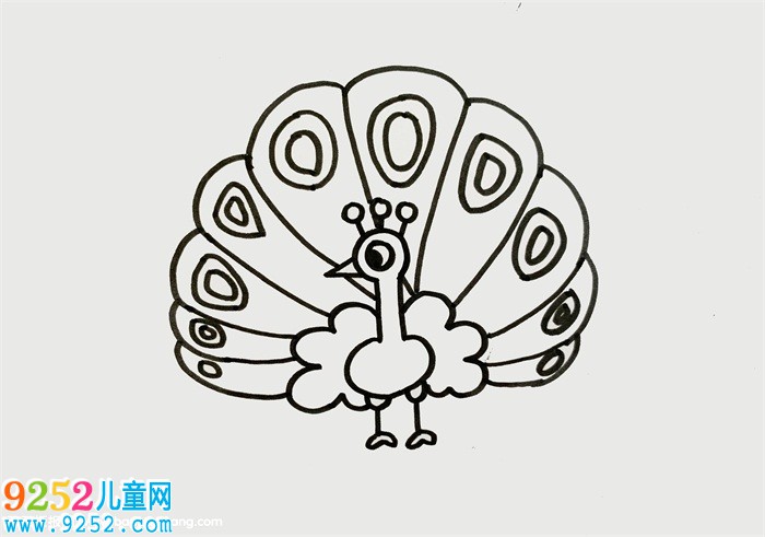怎樣畫一只美麗的孔雀