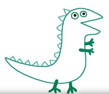 恐龍幼兒簡(jiǎn)筆畫(huà)